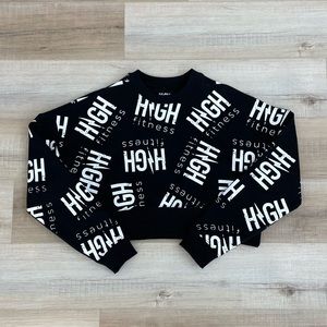 High Fitness Crop Sweatshirt